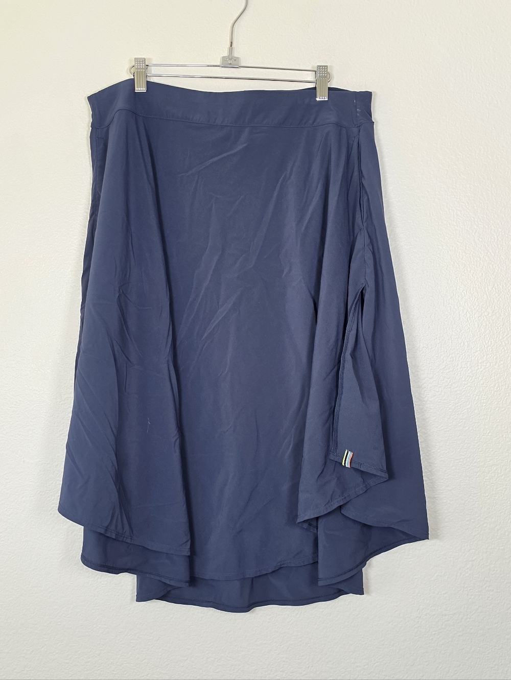 Smartwool Navy Blue High-Low Skirt